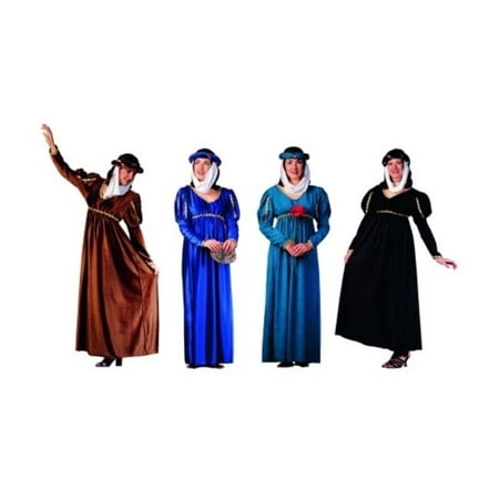 Renaissance Queen Costume - Purple Suede - Size Adult Standard