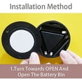 thumbnail image 3 of Paquete de 6 luces de grifo inalámbricas a batería, luces de noche táctiles con palo, lámpara táctil con palo, luz de empuje adhesiva para armarios, gabinetes, mostradores o cuartos de servicio, luz, 3 of 5