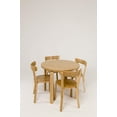 thumbnail image 4 of CHK Table Freya / Table Ronde Polyvalente en Placage de Chêne / Bureau d'Ordinateur Ou Table de Salle à Manger, 4 of 7