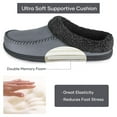 thumbnail image 3 of RockDove Men's Moccasin Slippers with Memory Foam Insole, Slip on House Slippers, Warm Faux Sherpa Lining House Shoes Clog with Nonslip Rubber Sole for Indoor & Outdoor, 3 of 8