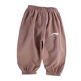 thumbnail image 4 of Gubotare Baby Bloomers for Girls Baby Pants Premium Bamboo Viscose Jogger Pants, Elastic Waist, Unisex 12 18 Months (Khaki,12-18 Months), 4 of 4