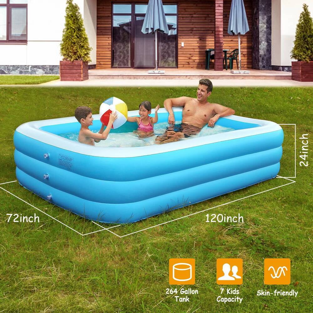 UlaREYoy Outdoor Kids Pool Inflatable Swimming Pool Garden Summer Adult & Kiddie Pools