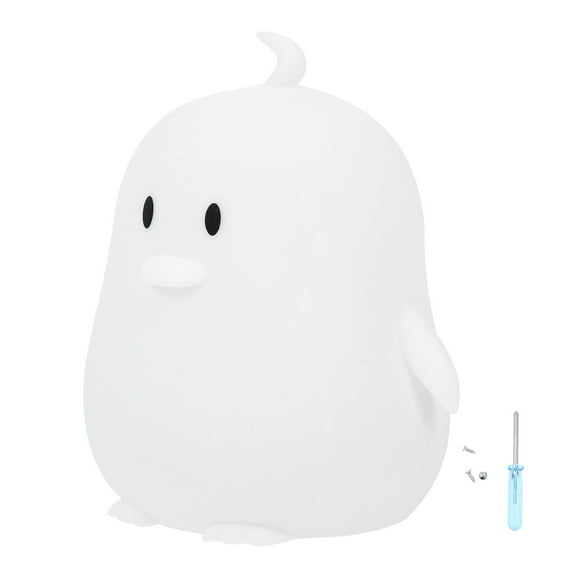 Hemoton Modern Penguin Colorful Lights Unique Decor Child 12.3X11.6CM White