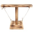 thumbnail image 1 of Large Hook  Game, Wooden Hook  Game 5 Holes Black  for Patio, 1 of 8