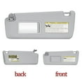 thumbnail image 4 of Left & Right Sun Visor For 2004-2007 Toyota Highlander, Driver & Passenger Side Sunvisor Replace 74320-48260-A0-Main driver-left-grey, 4 of 5
