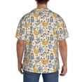 thumbnail image 3 of Fotbe Funny Chicken Camisa Estampada de Manga Corta para Hombre, Casual de Verano, Estilo Playero, Sin Arrugas-3X-Large, 3 of 5
