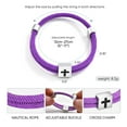 thumbnail image 5 of VNOX Multicolor Christian Cross Rope Bracelet, Adjustable Sliding Knot Jewelry for Teens and Adults, 5 of 6