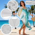 thumbnail image 6 of Xixirimido Marble Print Kaftan Dresses for Women Plus Size V Neck Caftans Long Batwing Sleeve Beach Cover Ups Summer Beach Dress, 6 of 7