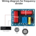 thumbnail image 3 of 2 Way Speaker Crossover, 80W Speaker Audio Frequency Divider Loudspeaker 2 Unit Crossover for Speakers - 2Pack, 3 of 5
