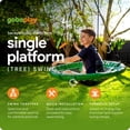 thumbnail image 5 of gobaplay Adventure Kids Swing Set, Outdoor Playground w/ Swings & Trapeze, 5 of 10
