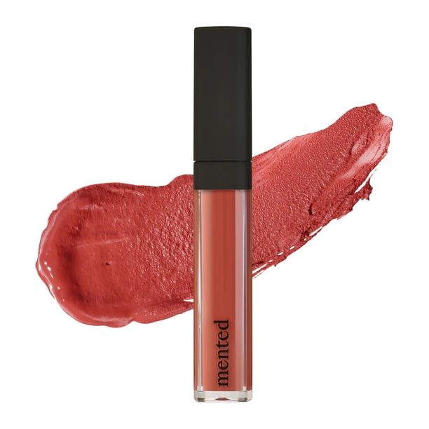 Mented Cosmetics Lápiz labial líquido - Lápiz labial vegano - Lápiz labial rojo mate para mujer - Lápiz labial de larga duración - Lápiz labial rojo de larga duración a prueba de manchas - Peachy Keen