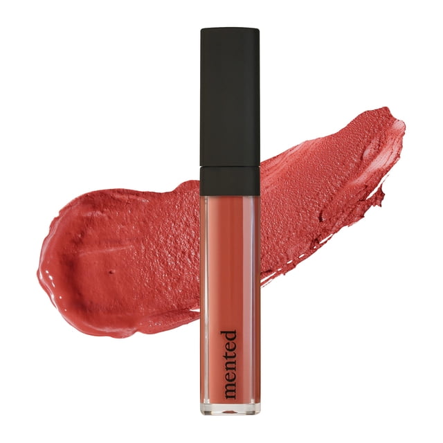 Mented Cosmetics Lápiz labial líquido - Lápiz labial vegano - Lápiz labial rojo mate para mujer - Lápiz labial de larga duración - Lápiz labial rojo de larga duración a prueba de manchas - Peachy Keen