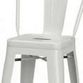 thumbnail image 3 of Simpli Home Fletcher Industrial Metal 24 inch Metal Counter Height Stool (Set of 2) in White, 3 of 4