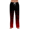 thumbnail image 3 of Trgacdwlo Halloween Pj Pants Men Ghost Pumpkin Print Men's Pajama Bottoms Elastic Waist Drawstring Fall Winter Lounge Pants Men, 3 of 8