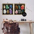 thumbnail image 4 of Stupell Industries Various Gemstones on Black STEM Painting Gold Floater Framed Canvas Art Print Wall Art, 25 x 25, Set of 2, 4 of 10