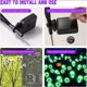 thumbnail image 3 of Luces solares para exteriores Billuyoard iluminación ambiental LED violeta, 3 of 6