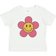 thumbnail image 3 of Inktastic Smiley Face Flower Cute Pink and Yellow Boys or Girls Baby T-Shirt, 3 of 5