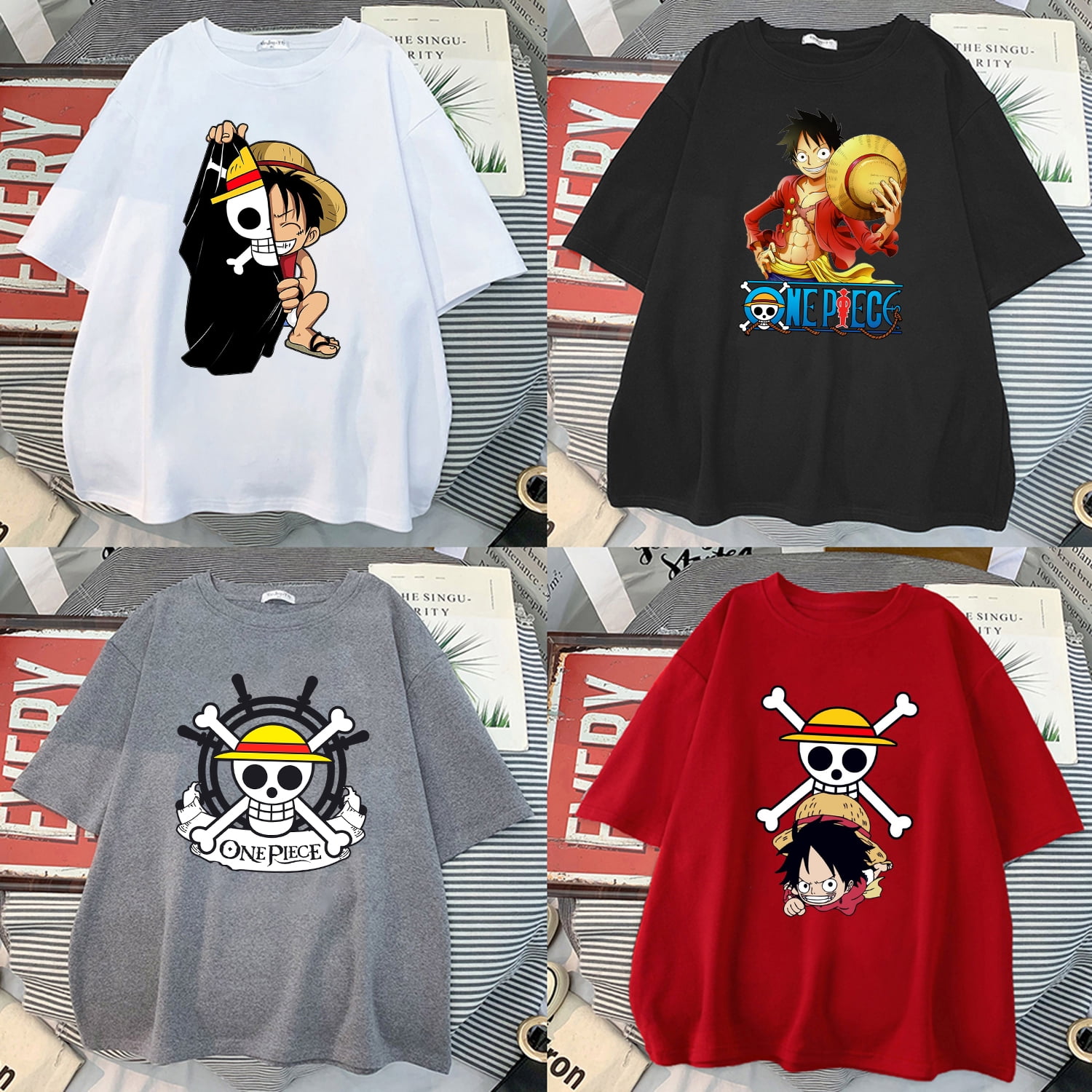 one piece printed t shirt