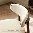 thumbnail image 5 of DyFun Dining Chair Set of 4, Upholstered Wooden Dining Chairs with Curved Back, Modern Fabric Kitchen Side Chairs, 5 of 10