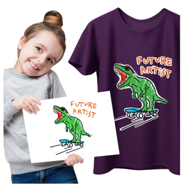 NuFun Activities Inkjet Printable Iron-On Heat Transfer Paper, Light and  Dark Combo Pack, 8.5 X 11 Inch, 25 Sheets Light/25 Sheets Dark - Walmart.com