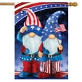 thumbnail image 2 of Briarwood Lane Patriotic Gnomes House Flag, 2 of 4
