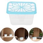 One boîte vide absorbant l'humidité, un récipient de déshumidificateur en plastique rechargeable, adapté aux armoires., bleu