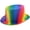 A, variant on Rainbow Magician Tall Top Hat, Colorful Fedora Performance Hat for Carnival Party Events