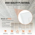 thumbnail image 3 of VEVOR Ceiling Tiles 12-Pack 24 x 24 in PVC Easy Installation White Geometric, 3 of 9