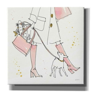 Epic Graffiti 'Fashion Feet I' by Anne Tavoletti, Canvas Wall Art, 12"x12"