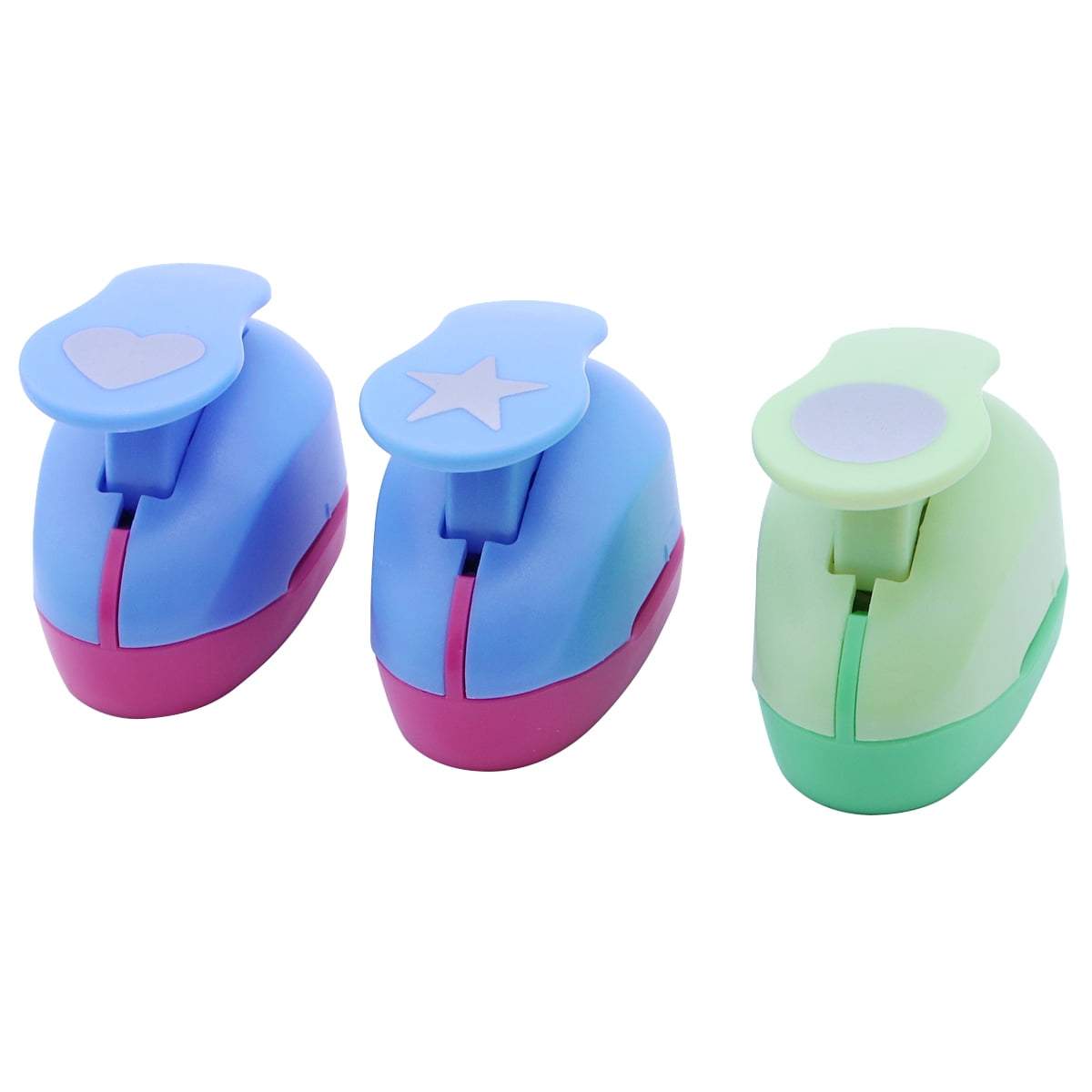 WHAMVOX  3 Pcs Paper Punches for Scrapbooking Crafting Card Making Shapes