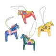 thumbnail image 3 of NOVICA Wood ornaments, 'Dala Tradition' (set of 4), 3 of 7