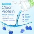 thumbnail image 2 of Fit & Lean Clear Protein Powder with Whey Isolate Protein and Collagen, Grass Fed, Muscle Recovery, GLP-1 Support, Blue Raspberry, 20 Servings, 2 of 8