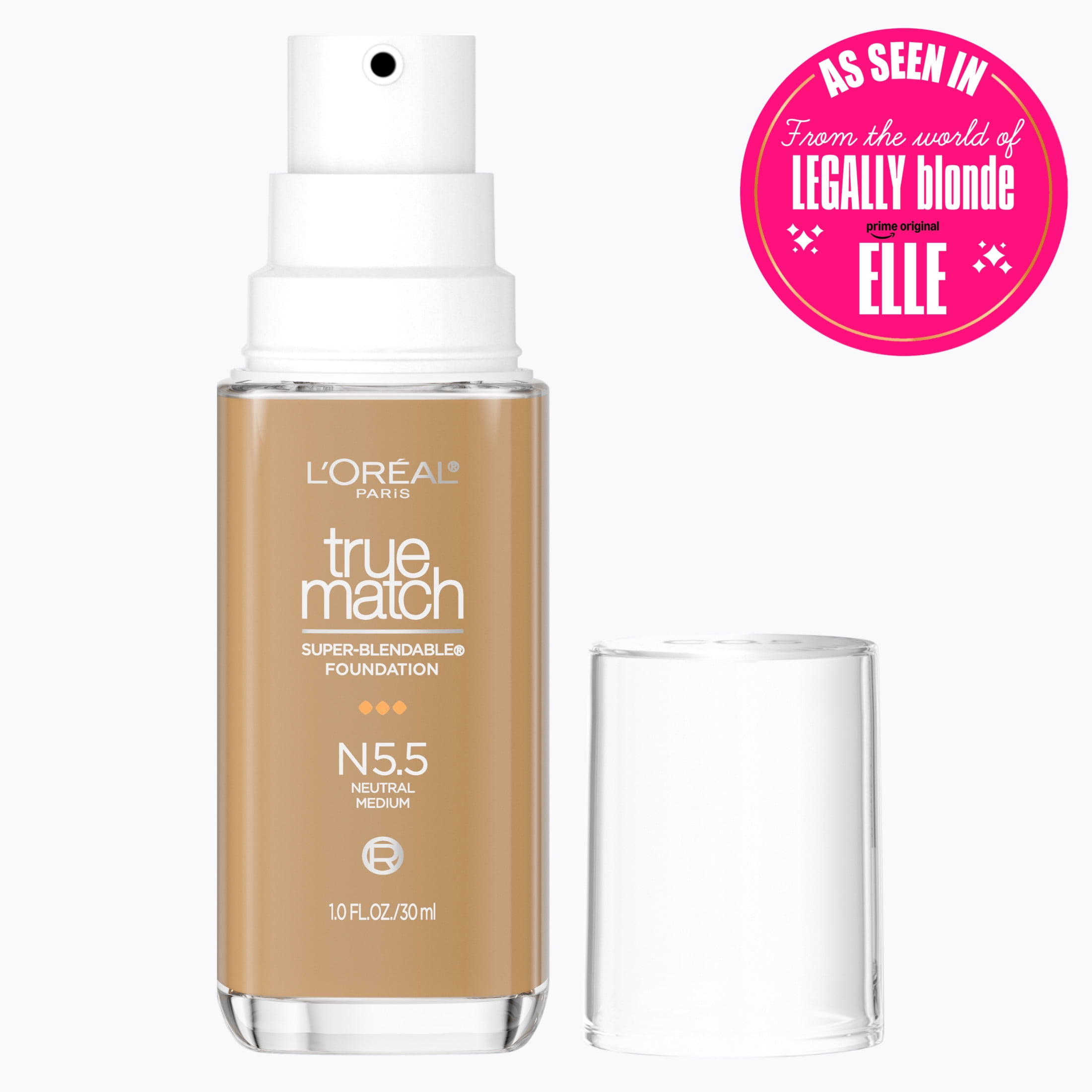 (2 pack) L'Oreal Paris True Match Cream Foundation Makeup, N5.5 Neutral Medium, 1 fl oz