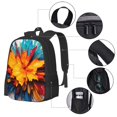 thumbnail image 2 of Balery Colorful Paint Print Mochila para hombre y mujer - Tela Oxford 600D resistente - Gran capacidad, resistente al agua, ideal para la escuela, viajes y senderismo, 2 of 6