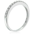 thumbnail image 2 of Vir Jewels 1/6 CTTW Petite Diamond Wedding Band in 10K White Gold with Milgrain Size 6 Female Adult, 2 of 7