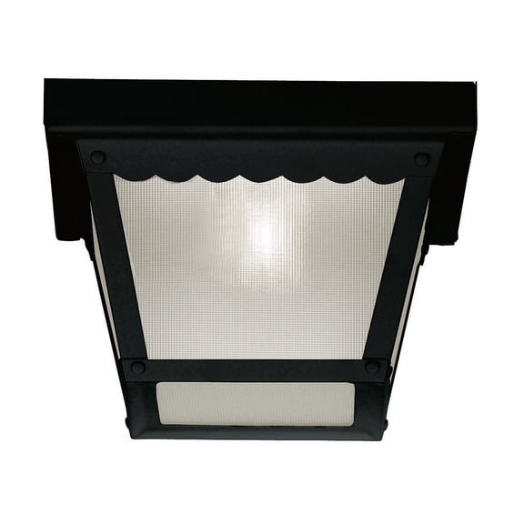 Trade Winds 1-Light Outdoor Ceiling Light in Black