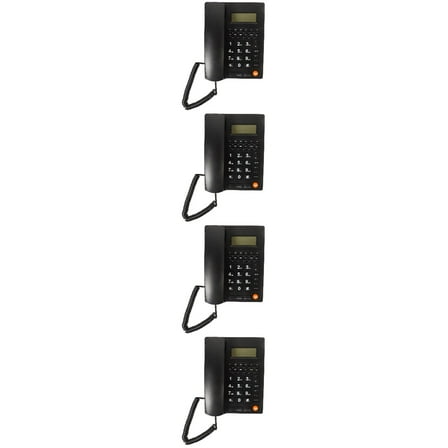 4 PCS Phone Cell Telephones for Seniors Corded The Black Office