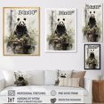 thumbnail image 4 of Designart "Panda Animal Asian Painting II" Asian Floater Framed Canvas Print, 4 of 7