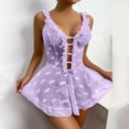 thumbnail image 1 of ECTOOKO Lencería Sexy Mujer Encaje Babydoll Camisón Sin Tanga Ropa Interior Ropa De Dormir Vestido xuanjing unisex, 1 of 2