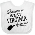 thumbnail image 3 of Inktastic Someone in West Virginia Loves Me Boys or Girls Baby Bib, 3 of 4
