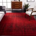 thumbnail image 2 of Safavieh Adirondack Collection ADR116F Modern Abstract Non-Shedding Stain Resistant Living Room Bedroom Area Rug, 9' x 12', Red / Black, 2 of 5