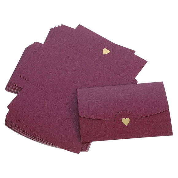 OUNONA 40Pcs Envelopes for Invitations Delicate Small Envelopes Celebration 4.13X2.75X0.08in