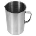 thumbnail image 2 of Taza medidora de acero inoxidable de 2000 ml, taza para espumar leche con nivel de marcado y asa, jarra medidora de laboratorio, jarra medidora graduada, tazas para mezclar café, jugo y espresso, 2 of 7