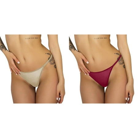 2-Pack Women Soild Embroidered Mesh Sheer Thong Panties T Pants Low Waist Plus Size Underwear Vintage America Shorts for Women Lace Panties Set for Women Women Underwear Seamless Womens Wool