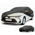 thumbnail image 1 of Funda para automóvil impermeable para Toyota Corolla 210D-PU negra con franjas reflectantes, 1 of 5