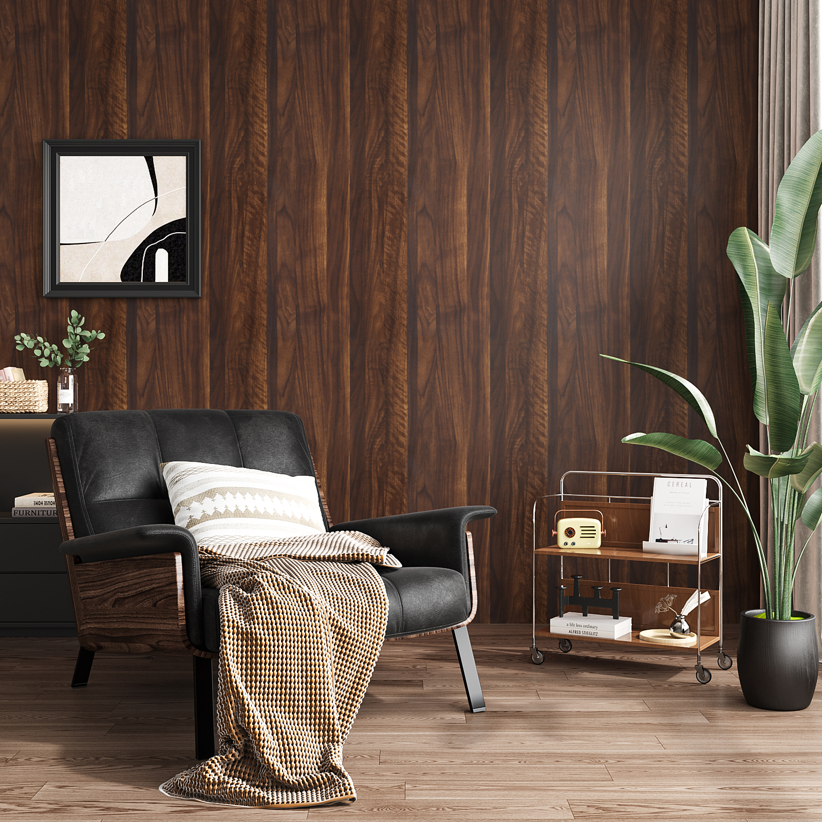 VEELIKE 15.7''x354'' Brown Wood Contact Paper for Countertops Waterproof Peel and Stick Brown Wood Wallpaper for Kitchen Self Adhesive Wood Grain Contact Paper Removable Roll for Cabinets Walls