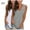 Gray, variant on QUINDOS Casual Womens Tank Tops Basic Summer 2 Pack Womens Camisoles V-Neck MultiPack Strap Sleeveless Shirts Tops Loose Solid Color Undershirts