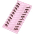 thumbnail image 5 of Half Lashes Natural Look Wispy 10 Pairs Cat Eye Lashes 3D False Eyelashes Full Soft 15 MM Short Faux Mink Lashes Sets Pack, 5 of 17