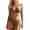 a-Khaki21, variant on VNKIDY Womens Leopard Print Two Piece Bikini Set Halter Neck Push Up Top With Gold Buckle High Waisted Bottoms Casual Swimsuit Outfit For Summer Beach Vacation Wear Khaki XXL