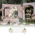 thumbnail image 5 of ANQIDI 78.74" Wedding Party Props Arch Backdrop Stand White Metal Mesh Stand Balloon Frame, 5 of 11